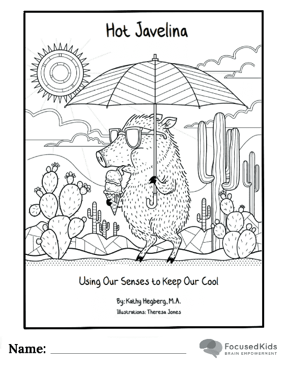 FocusedKids Coloring Page Download: Hot Javelina